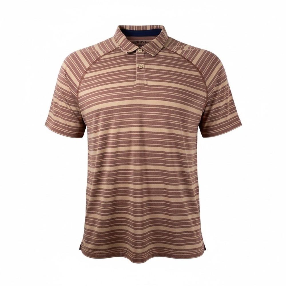 Rhone Mens XL TG Striped Polo Shirt Short Sleeve Casual Golf Outdoor Adventure